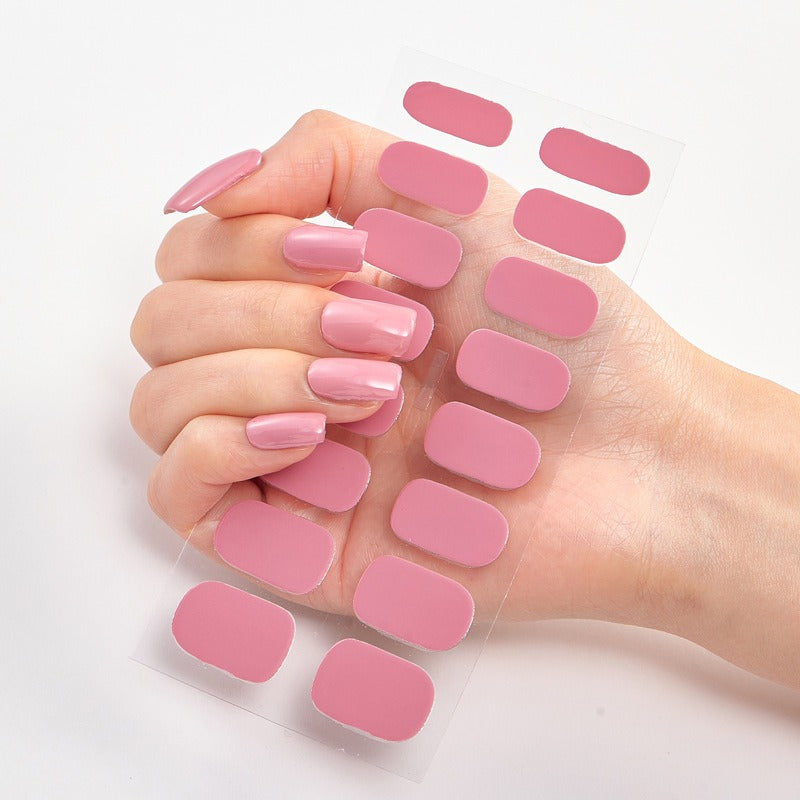 Gel de uñas / Set de Pegatinas para Uñas de Color Puro (16pcs)