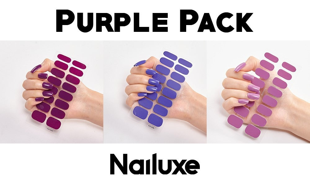 Gel de uñas / Set de Pegatinas para Uñas de Color Puro (16pcs)