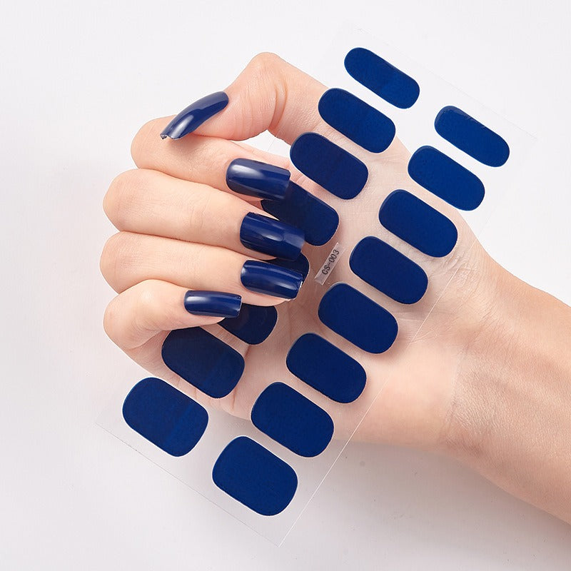 Gel de uñas / Set de Pegatinas para Uñas de Color Puro (16pcs)
