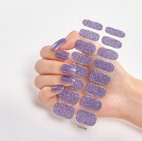 Gel de uñas / Set de Pegatinas para Uñas de Color Puro (16pcs)
