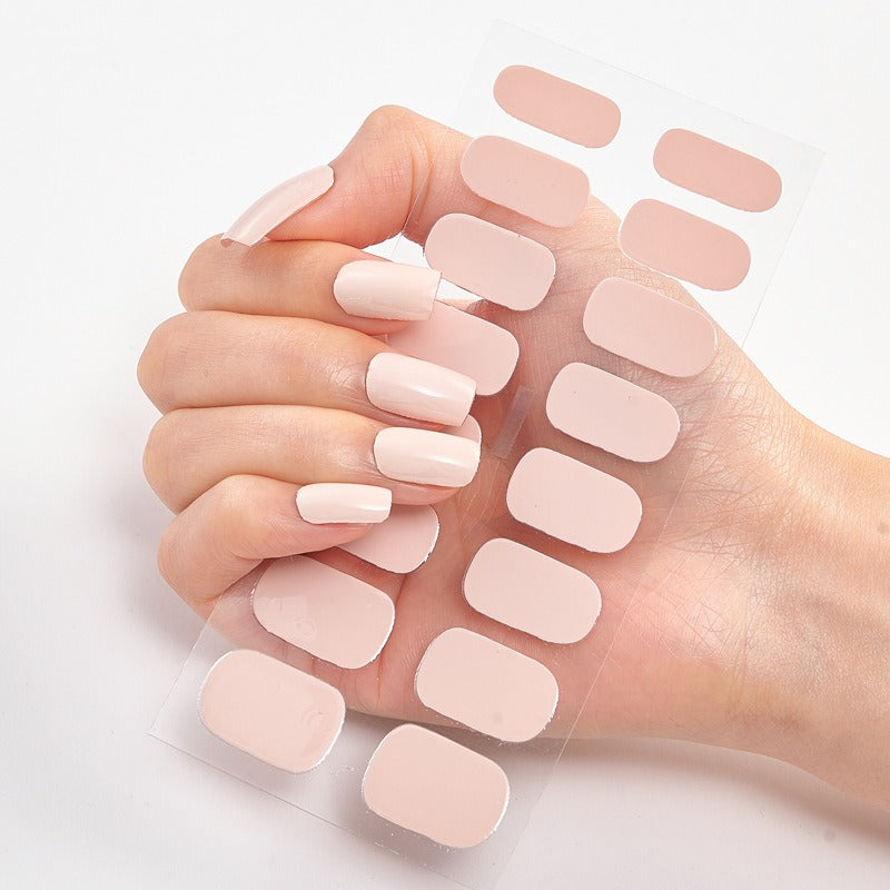 Gel de uñas / Set de Pegatinas para Uñas de Color Puro (16pcs)